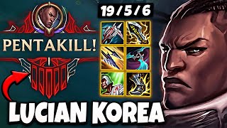 Lucian vs Kaisa ADC  Pentakill  Patch 1410 Ranked Korea ✅ [upl. by Amzaj906]