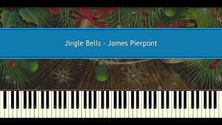 Jingle Bells  James Pierpont Piano Tutorial [upl. by Erret]