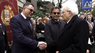 Moro rapito 40 anni fa Mattarella inaugura monumento a via Fani [upl. by Viscardi]