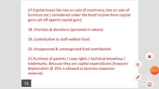 PGBP  Inadmissible expenses Inadmissible Income and Farmat by Kusuma MangalaDV GFGC Yelahanka [upl. by Ijnek]