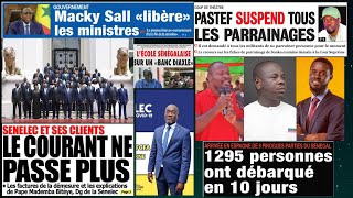 LE PASTEF SUSPEND LES PARRAINAGESSONKO EDIFIE DEMAINMACKY ANNONCE ENCORE UN REMANIEMENT [upl. by Leonteen]