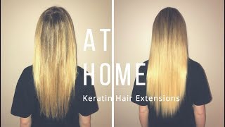 At Home Keratin Hair Extensions ll The Hair Shop [upl. by Aurelea806]