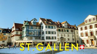 St Gallen Switzerland 4K  A beautiful Swiss city with a splendid World Heritage Site [upl. by Tevis725]