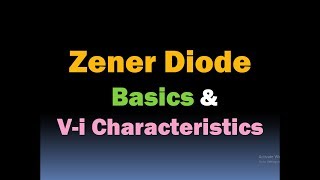 VI Characteristics of Zener Diode  VI Characteristics of PN Junction Diode  Zener Diode [upl. by Herculie]