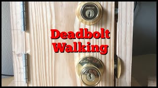 Deadbolt Walking  Tactical Lock Picking [upl. by Madison]