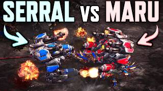 Serral fights for his life vs Marus Mech Terran StarCraft 2 [upl. by Sitnik]