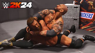 Batista vs Triple H  World Heavyweight Championship WWE 2K24 [upl. by Chak]