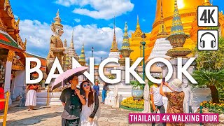 BANGKOK Thailand 4K Walking Tour  Captions amp Immersive Sound 4K Ultra HD60fps [upl. by Adela]