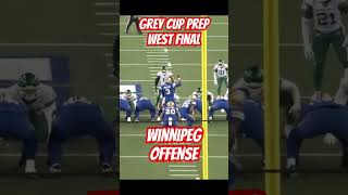 WINNIPEG BLUE BOMBERS OFFENSE west final greycup cfl cflfootball [upl. by Nessa]