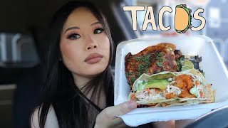 ASMR BIRRIA SHRIMP TACOS MUKBANG authentic obsessed asmrsounds [upl. by Leacim]