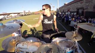 Drumming w the GSU Basketball Band  Rehearsal 2014 [upl. by Arlette164]