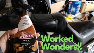 Testing Out A Leather Conditioner On The Marauder  98 Suzuki Marauder VZ800 [upl. by Michaele]