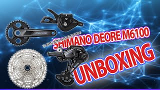 Shimano deore M6100 group set 1x12speed unboxing [upl. by Ahsuat]