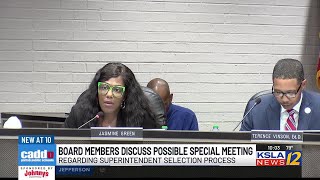 Caddo Parish School Board discuss possible special meeting [upl. by Eilraep86]