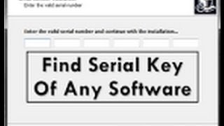 How to Get Serial Number Any Software [upl. by Hsur]