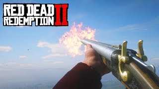 Red Dead Redemption 2  ALL Weapons Showcase [upl. by Matelda]