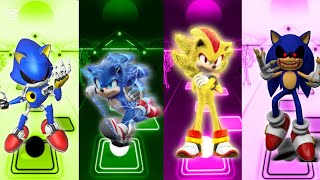 ⚜️Lightning Sonic🆚Sonic🆚Silver⚜️Tiles Hop 🎶🎧🎹Music Gameplay🎯👾🎳🎰Who is the best📈🥇🏆 [upl. by Adnoved]