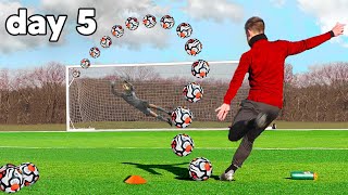 Learning the KNUCKLEBALL FREEKICK in only 5 Days [upl. by Arvin]