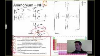 Lewis Structure Ammonium NH4 [upl. by Dayle]