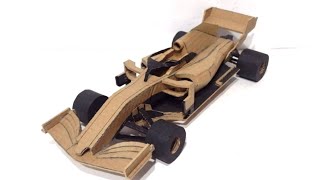 how to make an F1 car with cardboard [upl. by Anomis]