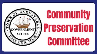 Community Preservation Committee 10212024 [upl. by Rodgers942]