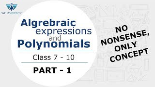 Algebraic Expressions l Polynomials l PART01 l NCERT l7thl 8th l 9th l 10th l by ROHITASHVA AGRAWAL [upl. by Zulema]