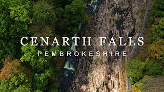 A nature film from Cenarth Falls Pembrokeshire Wales with 4K Cinematic drone [upl. by Payson]