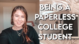 HOW TO BE A PAPERLESS STUDENT IN COLLEGE [upl. by Nacnud]