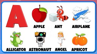 ABC Flashcards for Toddlers  ABC Alphabet for Kids  Learning videos for kindergarten  Letter A [upl. by Annairam473]