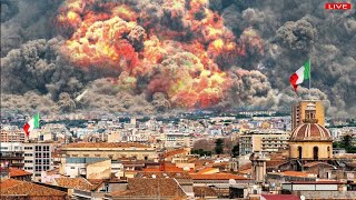 Italy panic 1 day before Campi Flegrei eruptas an earthquak devastates Naplesrumbling across land [upl. by Erasmo]