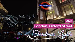 First Christmas lights in London this year Oxford Street [upl. by Athenian158]