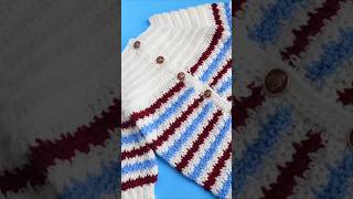 Crochet Baby Romper Dungaree crochet crochetsweater knitting short sweater viralvideo diy [upl. by Guyer273]