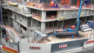 Time Lapse Construction de la tour Saint Gobain [upl. by Endo315]