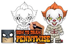 How to Draw Pennywise  It [upl. by Ahsinuq]