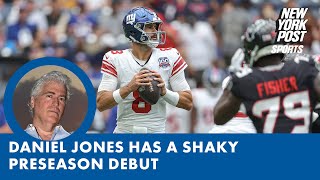 Daniel Jones preseason debut reminds us why Giants fans are more than ready to move on from him [upl. by Guod762]