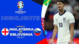 HIGHLIGHTS  Inglaterra vs Eslovenia  UEFA EURO 2024  J3  TUDN [upl. by Kraus900]