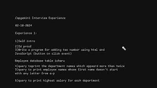Latest Capgemini interview experiences  2 interview experiences from 2024 passedout [upl. by Aivul]