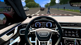 City Car Driving  Audi Q8  Normal Driving [upl. by Leighland]