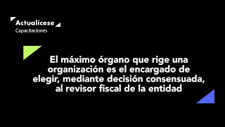 La elección del revisor fiscal [upl. by Latimore]