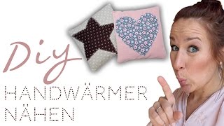 Nähanleitung für Anfänger Handwärmer DIY [upl. by Nodle]