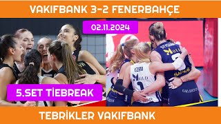 Vakıfbank 32 Fenerbahçe Medicana Maçı 02112024 [upl. by Elle]