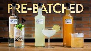 Life Hack Prebatched Whiskey Sour Margarita amp Mojito [upl. by Aniram]