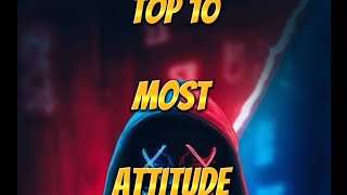 Top 10 Most Attitude songs In Hindi shortsvideo viralshorts [upl. by Nemhauser]