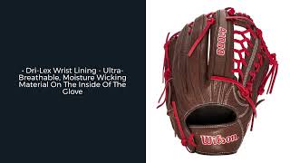 Review Wilson A1000 125quot Baseball Glove WTA10RB20KP92BR [upl. by Kelam319]