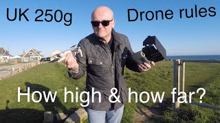 UK drone rules under 250g How high and how far [upl. by Meehahs]