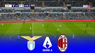 LIVE 🔴 LAZIO vs MILAN  Serie A Enilive 20242025 Italy  31 August 2024  Simulation Realistic [upl. by Obrien]