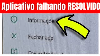 Aplicativo PAROU DE FUNCIONAR e APRESENTA FALHAS Continuamente ERRO NO ANDROID RESOLVIDO ATUALIZ [upl. by Adrian641]