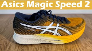 Asics Magic Speed 2 First Impression Review amp Comparisons [upl. by Ahsiakal]