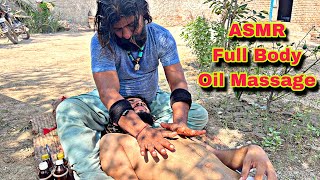 ASMR  FULL BODY MASSAGE BY BANGALI BABA  Relax and Enjoy With Belly Rubs [upl. by Kaasi]