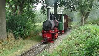 GOLDEN VALLEY LIGHT RAILWAY OampK 7529 FIRST RUN OF THE DAY OVER WET RAILS [upl. by Bigner]